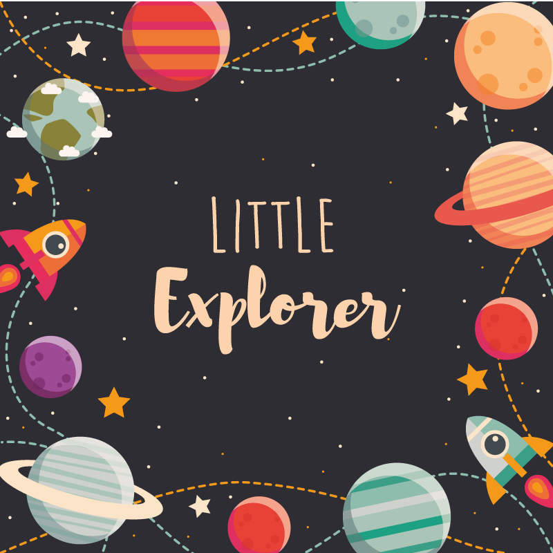 Little Explorer kids vinyl rug - TenStickers