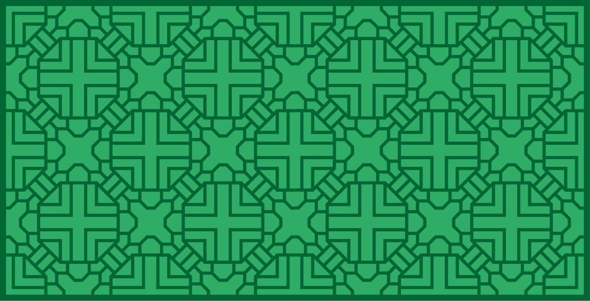 Korean green pattern. ethnic rug - TenStickers