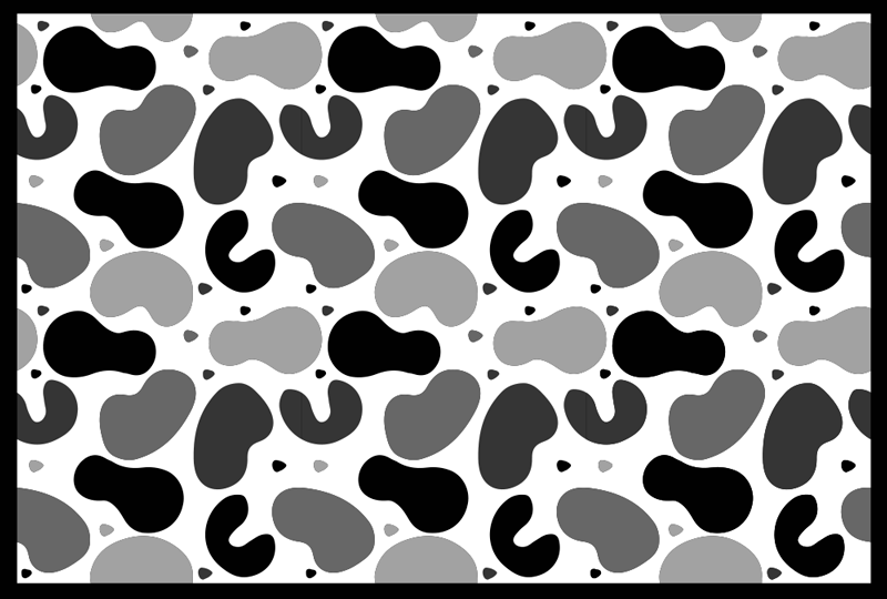 Modern black and white dots modern rug - TenStickers