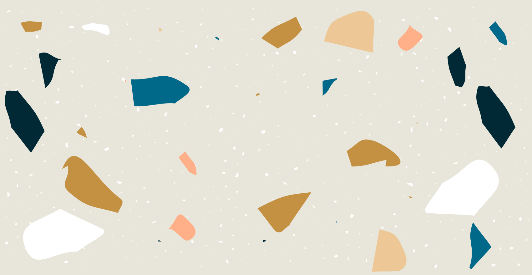 Terrazzo Splash geometric vinyl rug - TenStickers