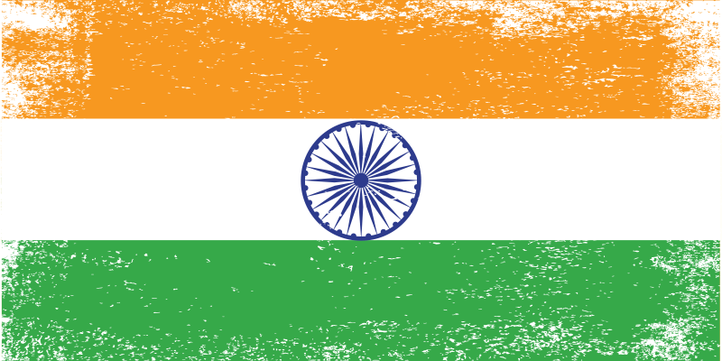 Vintage Indian flag vintage vinyl rug - TenStickers