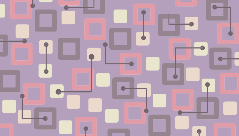 Pink and Purple Modern Tile geometric rugs - TenStickers