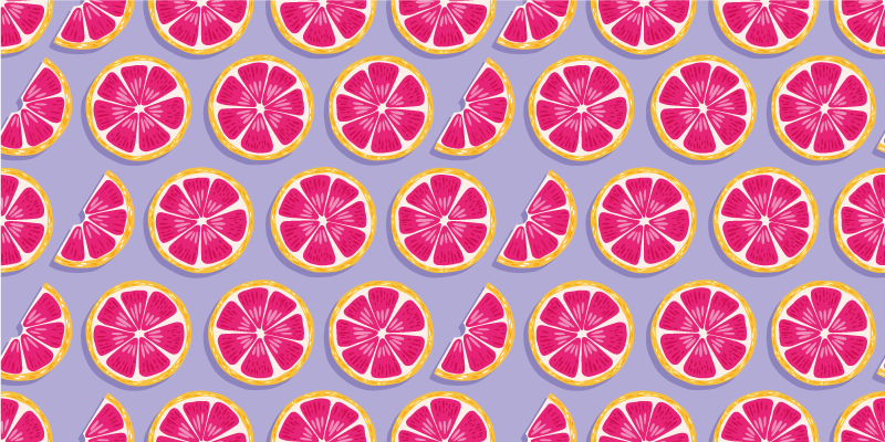Citrus slice concept kitchen vinyl rug - TenStickers