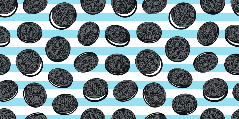 Oreo pattern kitchen floor tiles - TenStickers