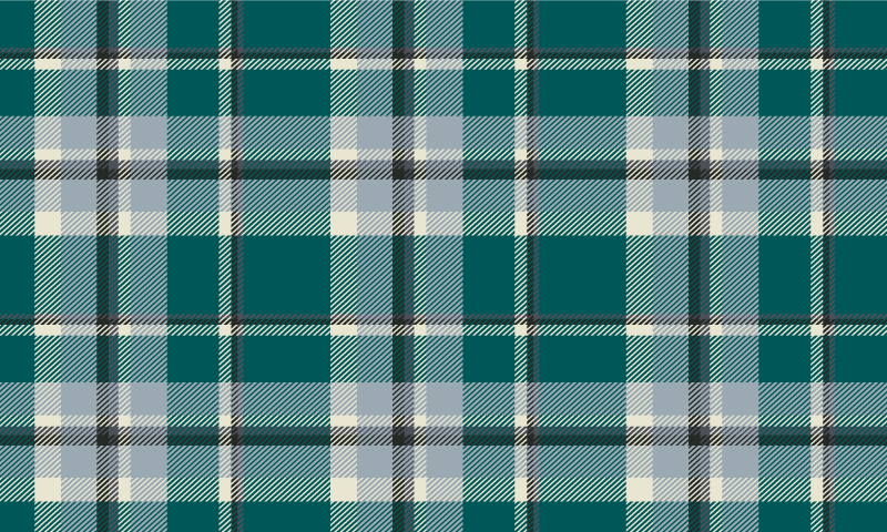 Scottish checked pattern kitchen floor tiles - TenStickers