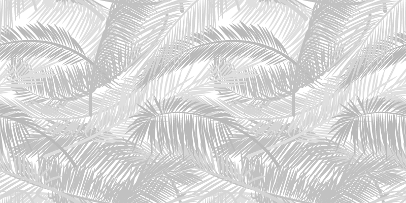 Stylish Palm Leaves nature vinyl rug - TenStickers
