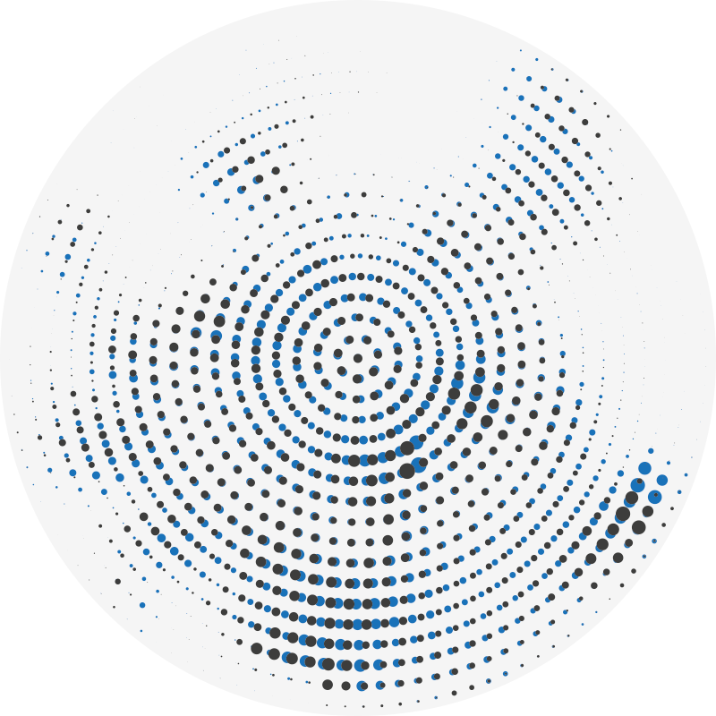 Round Spot Motif geometric vinyl rug - TenStickers