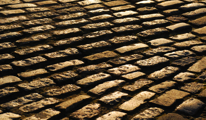 Cobblestone Path stone effect vinyl rug - TenStickers