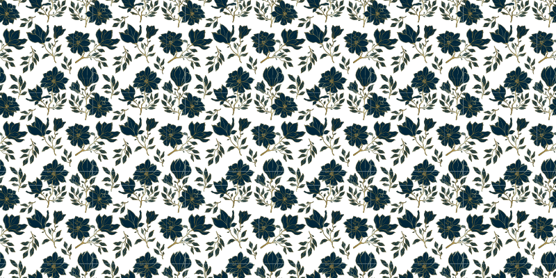 Floral beauty design floral vinyl rug - TenStickers