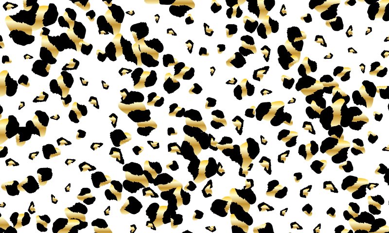 Leopard pattern elegance animal print vinyl rug - TenStickers
