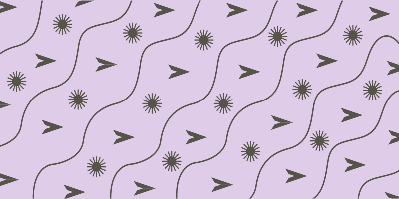 Wave Pattern Vibrance modern vinyl rug - TenStickers