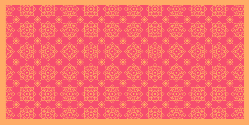 Sophisticated pink tiles living room vinyl rug - TenStickers