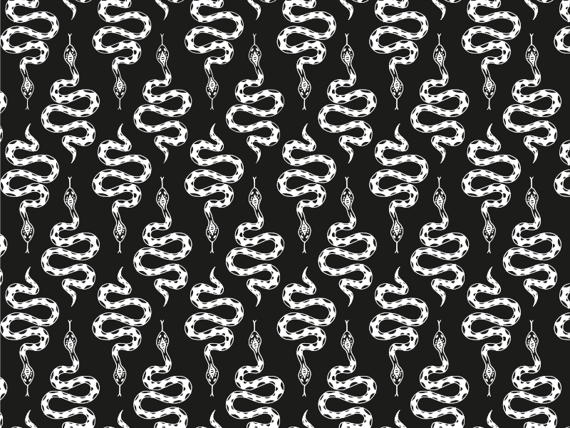 Stylish snake motif animal vinyl rug - TenStickers