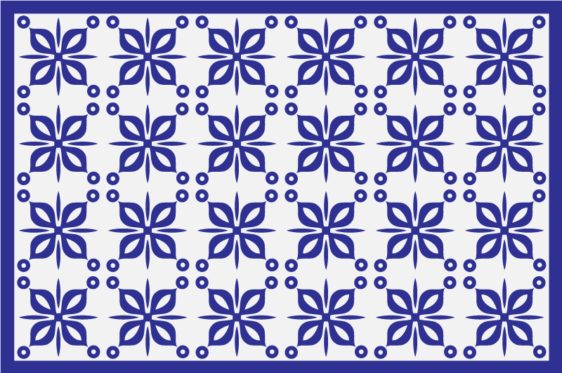 Minimalistic Greek shapes tile carpet - TenStickers