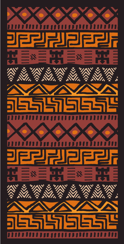 African style  ethnic  vinyl rug - TenStickers