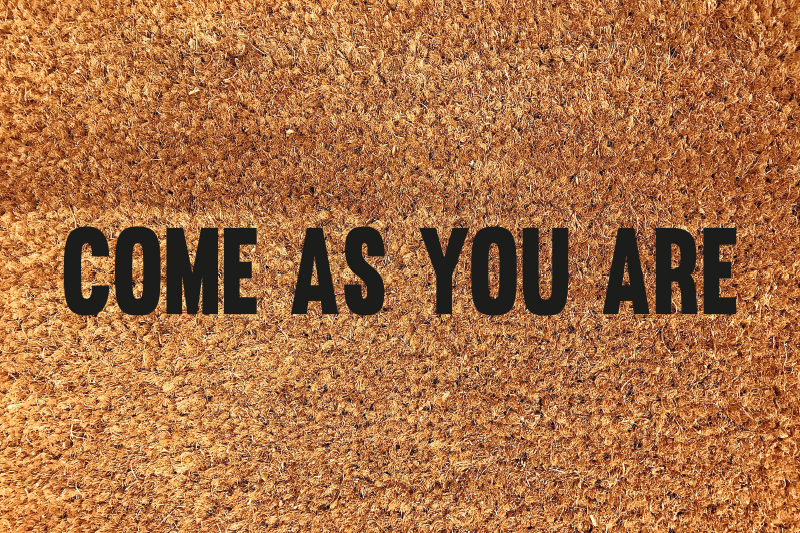 Come as you are custom rug - TenStickers