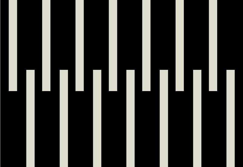 Stylish striped design teen vinyl rug - TenStickers