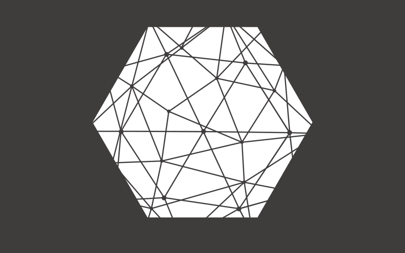 Abstract Hexagonal Pattern geometric vinyl rug - TenStickers