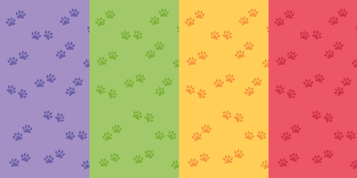 Paw Print Motif kids vinyl rug - TenStickers