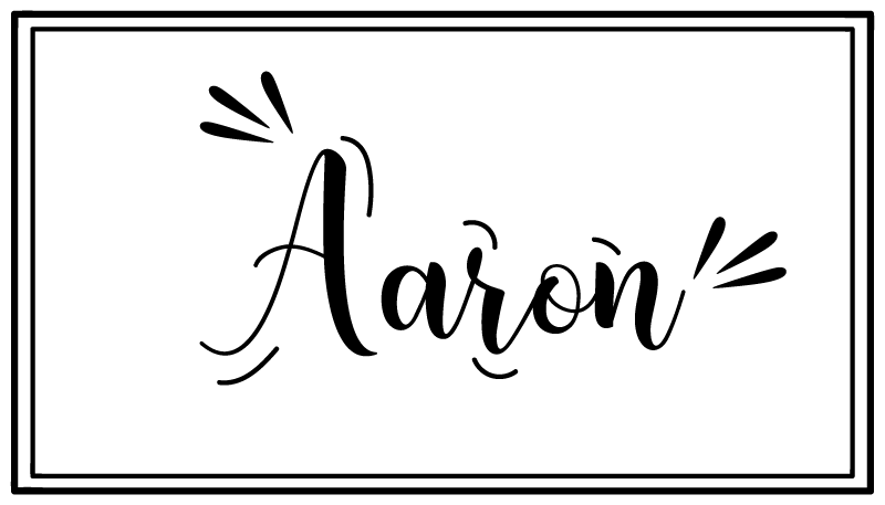 Minimalistic custom name bedroom vinyl rug - TenStickers