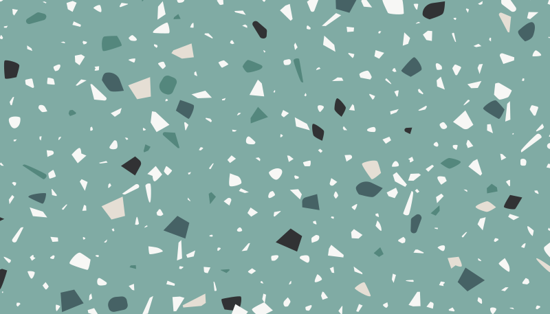 Aquamarine terrazzo texture carpet - TenStickers