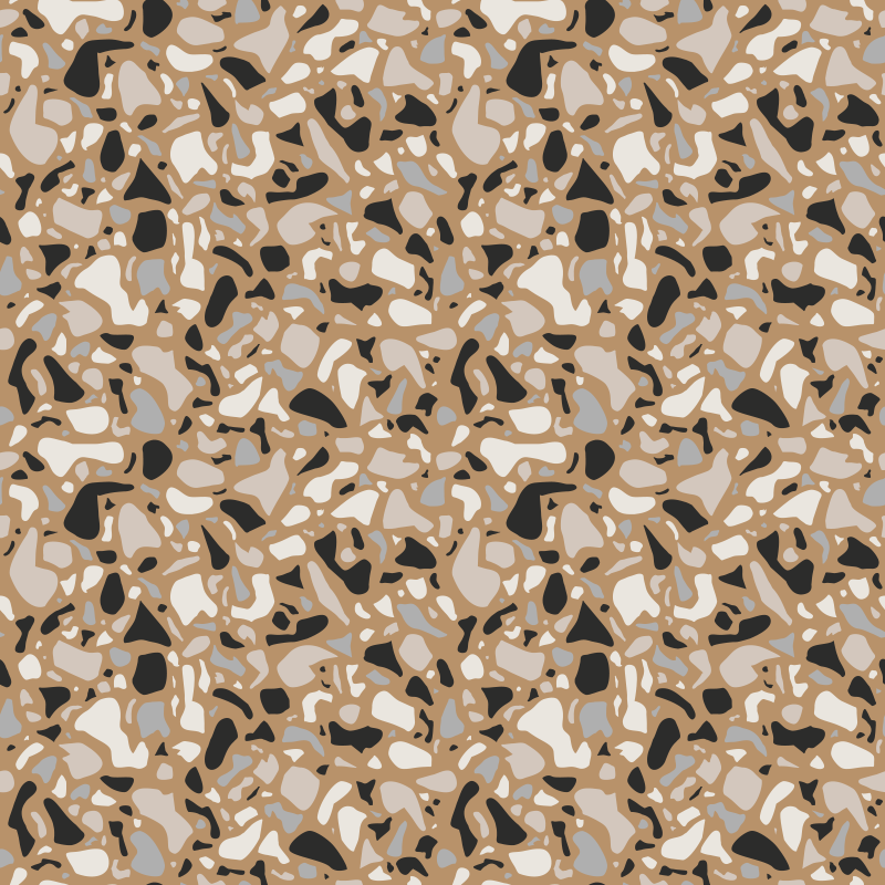 Classic brown terrazzo texture carpet - TenStickers