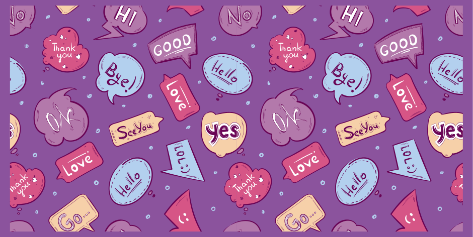 Colorful Message Bubbles custom rug - TenStickers