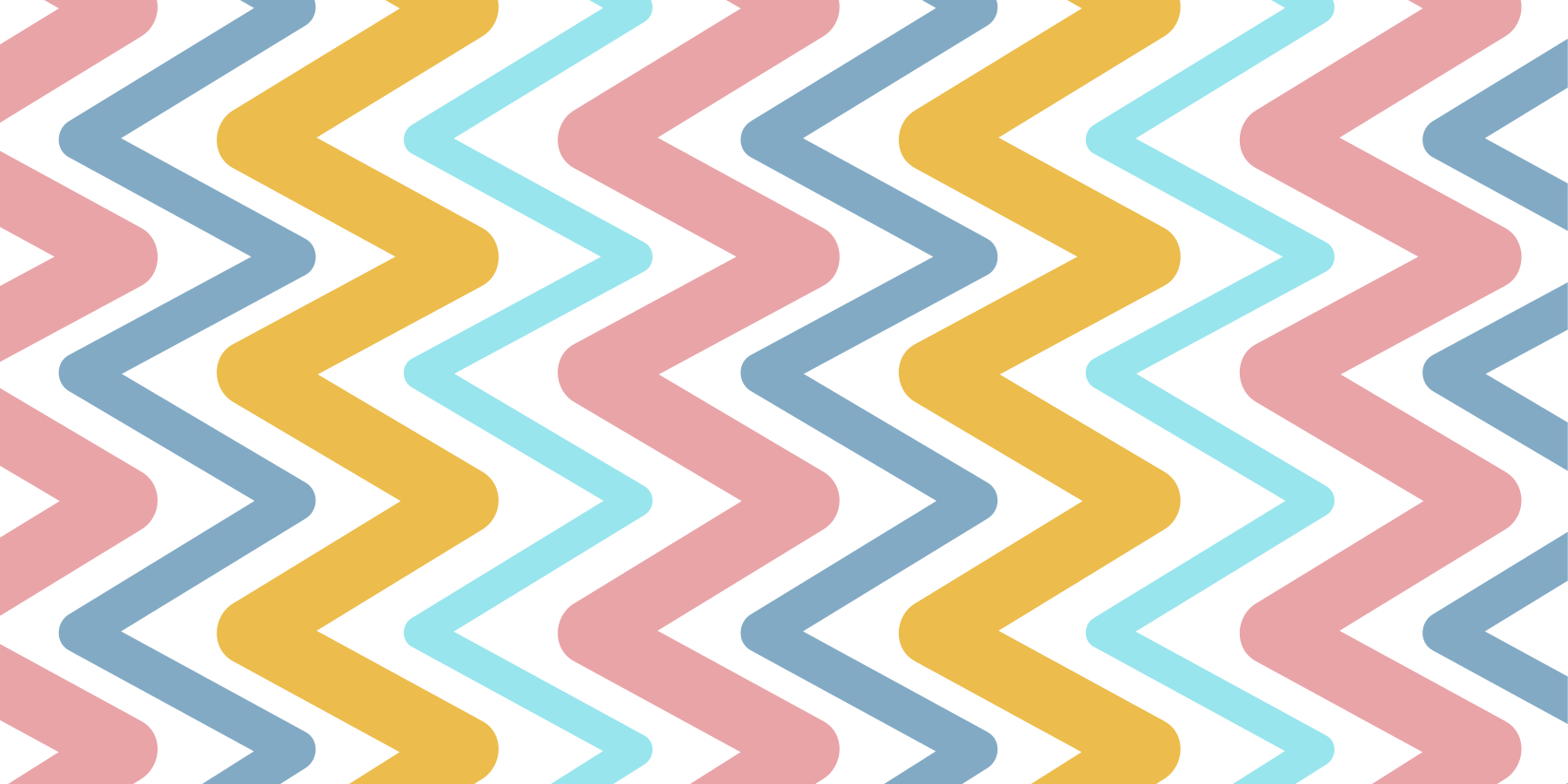 Lively Zigzag Concept geometric vinyl rug - TenStickers