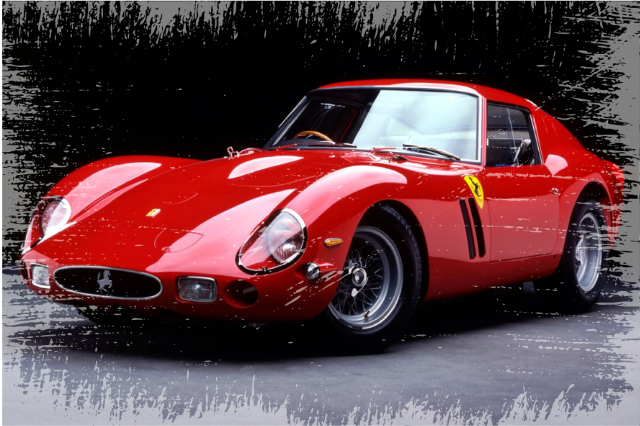 Ferrari 250 GTO vintage rug - TenStickers