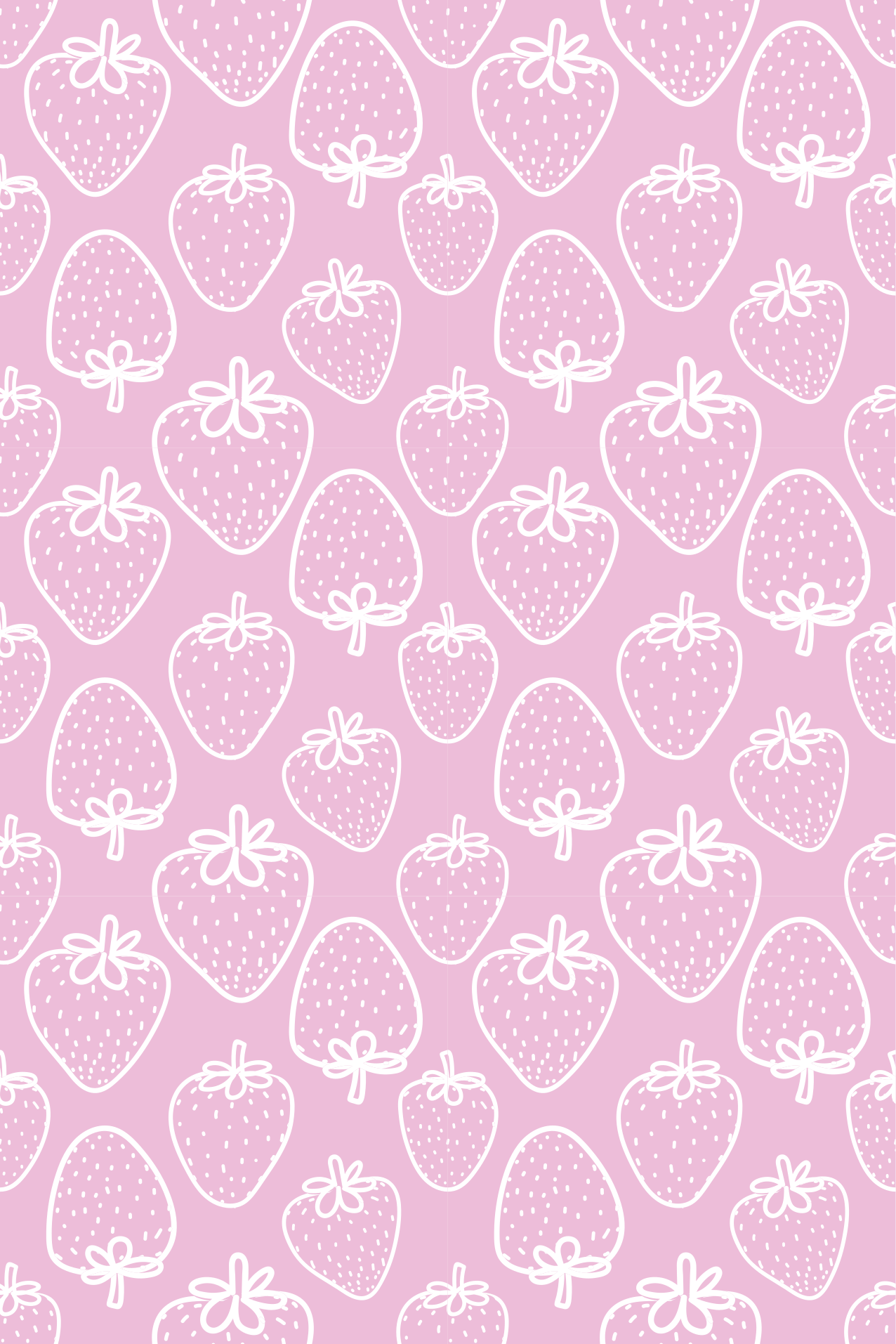 Strawberry Motif kitchen vinyl rug - TenStickers