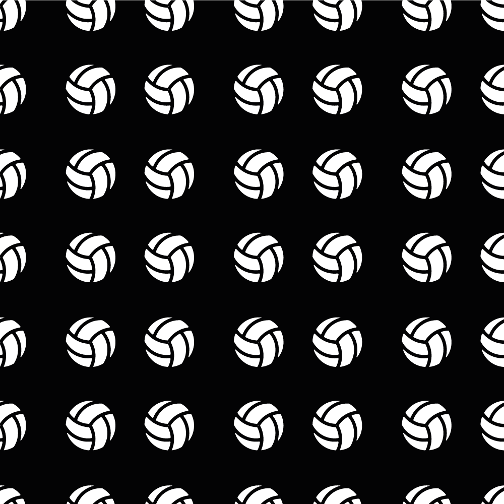 VOLLEYBALL PATTERN game vinyl rug - TenStickers