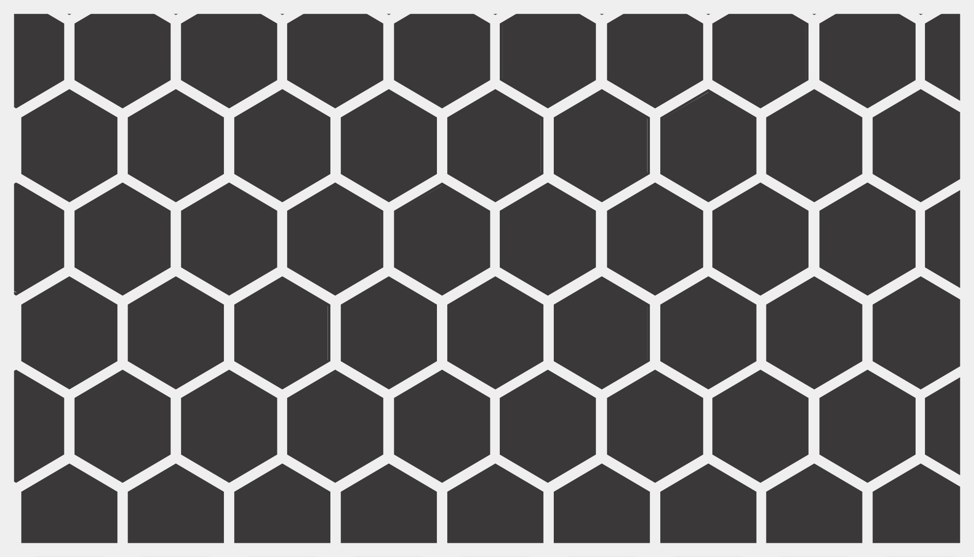 Geometric vinyl rug with hexagonal design - TenStickers
