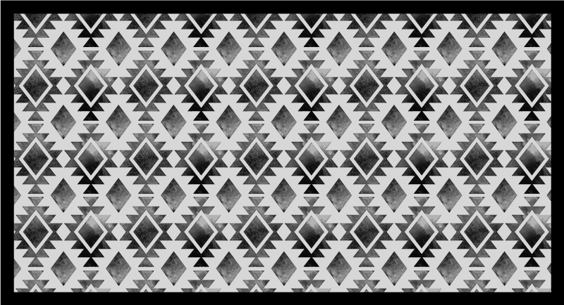 Geometric Pattern Style modern vinyl rug - TenStickers