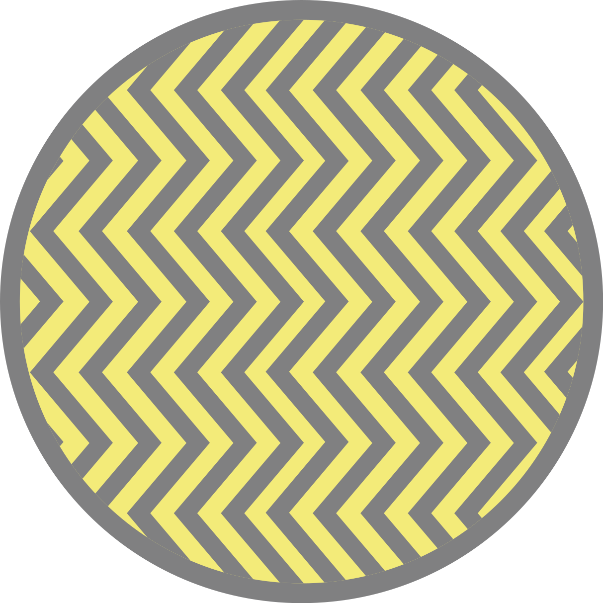 Chevron Style Yellow geometric vinyl rug - TenStickers