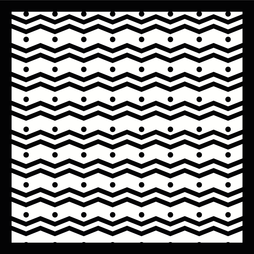 Zigzag concept striped vinyl rug - TenStickers