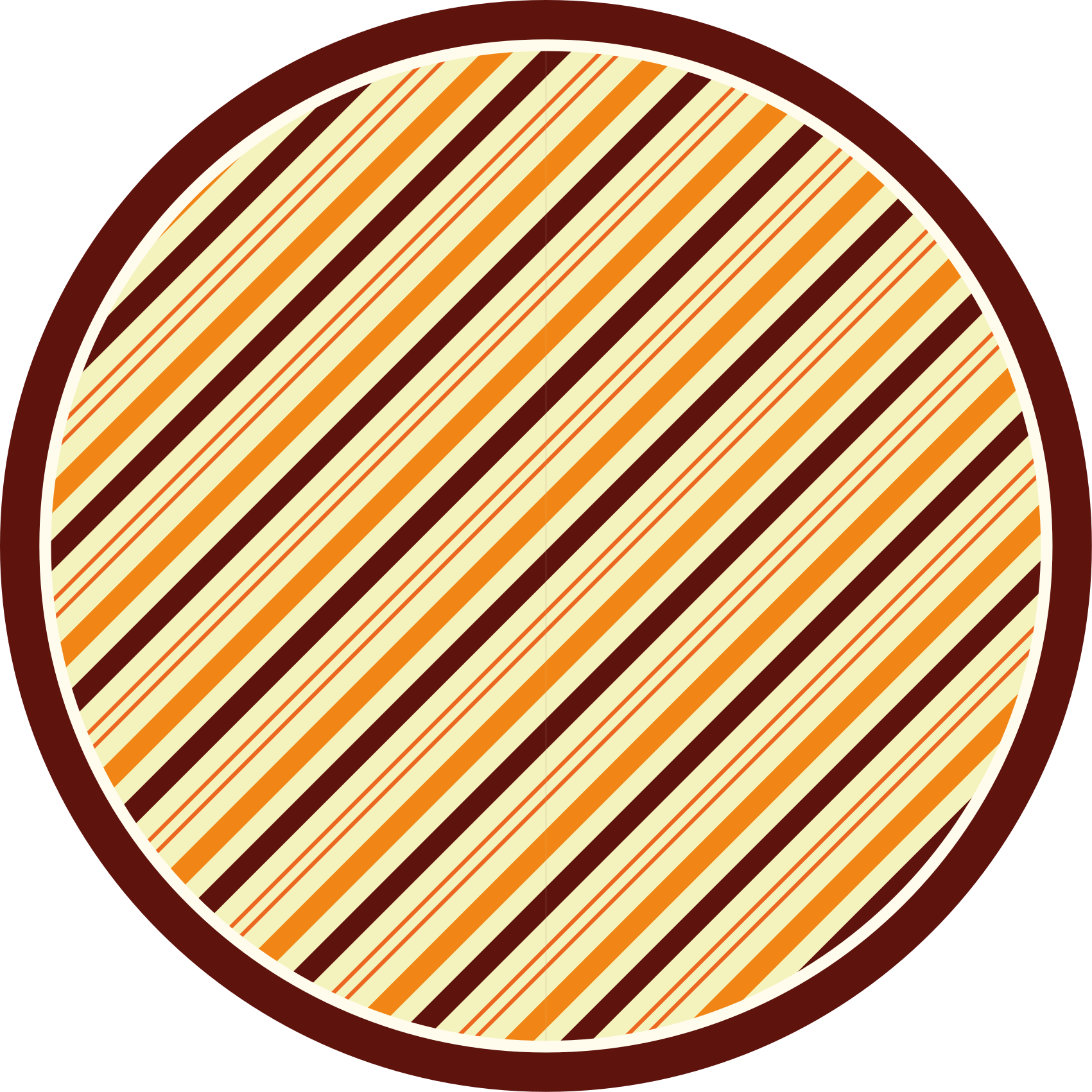 Colorful striped vinyl rug - TenStickers