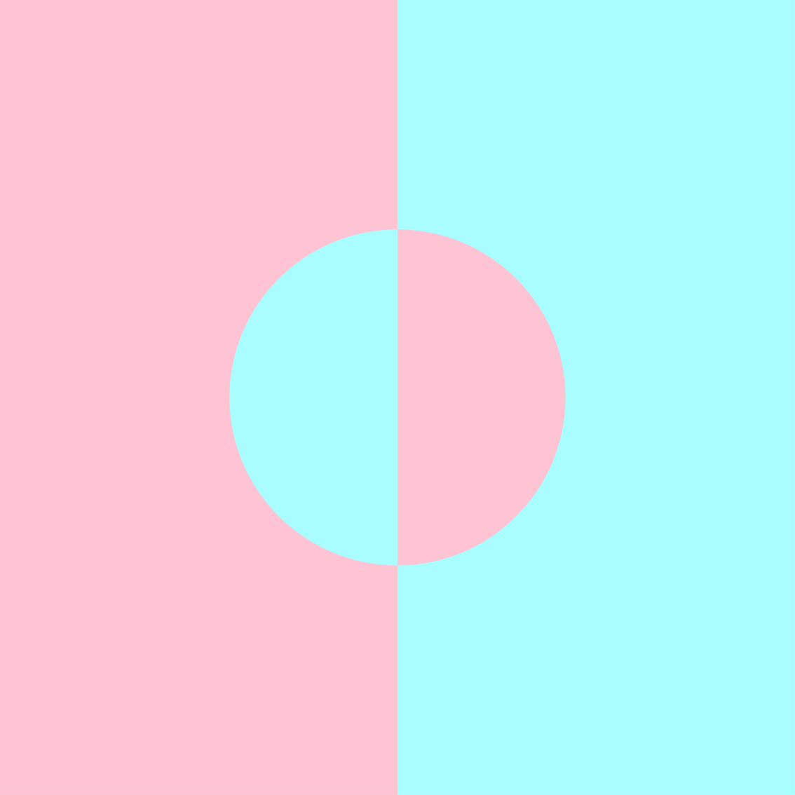 Soft Color Contrast minimal vinyl rug - TenStickers