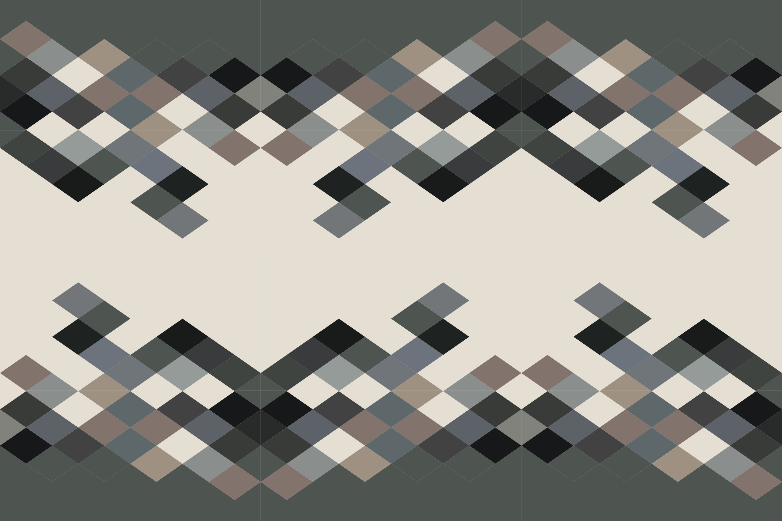 Mosaic vinyl rug with modern geometric design - TenStickers