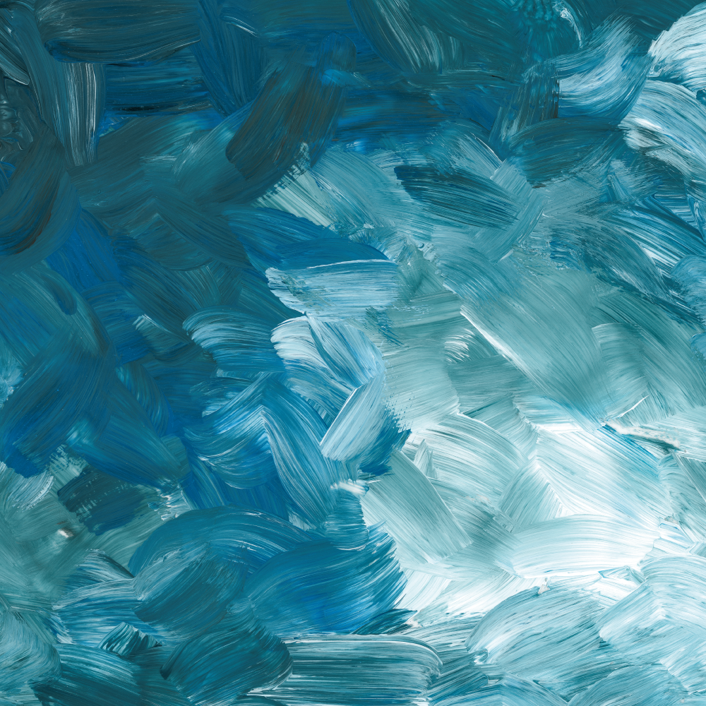 Textured vinyl rug oceanic brush strokes design - TenStickers