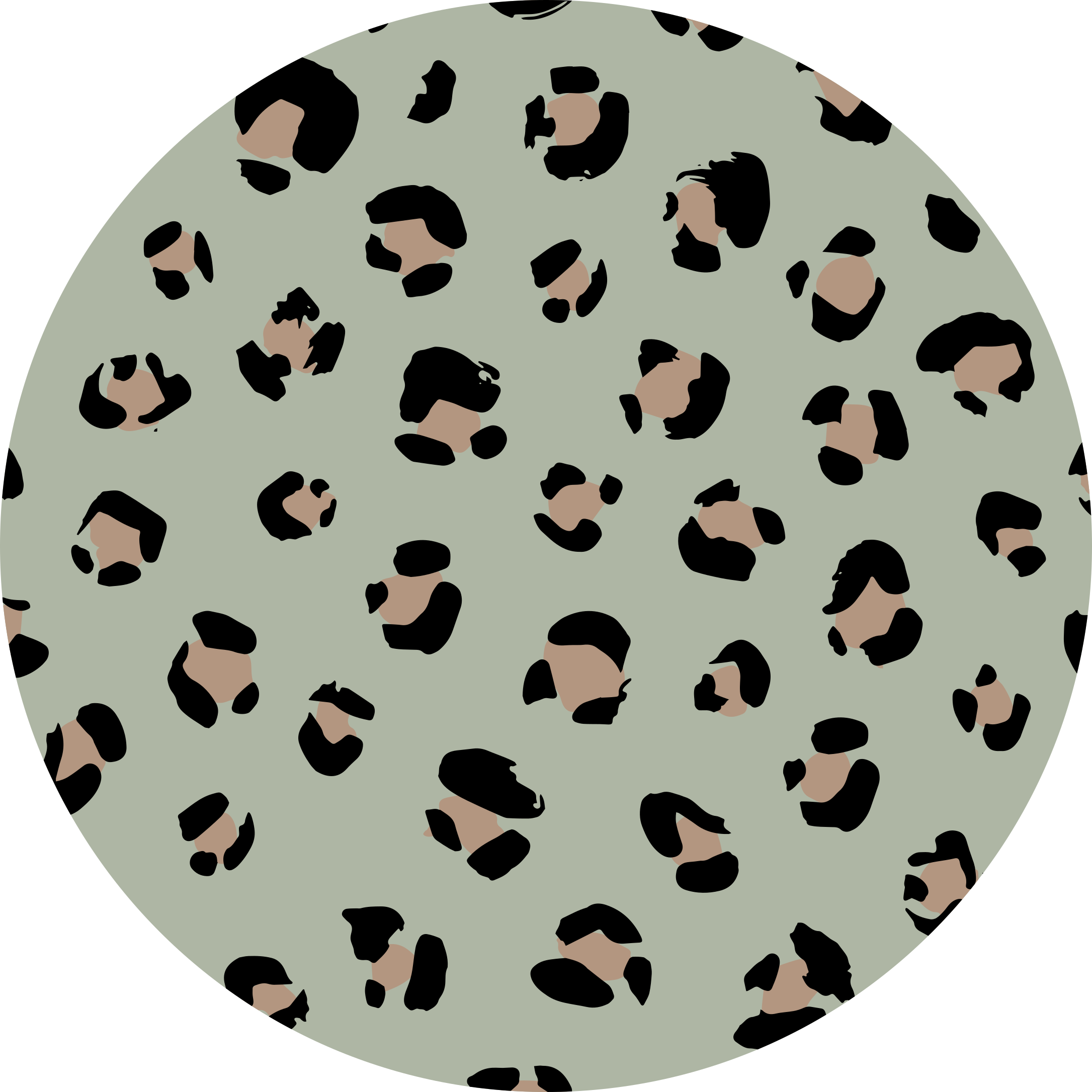 Animal print vinyl rug in leopard print aesthetic - TenStickers