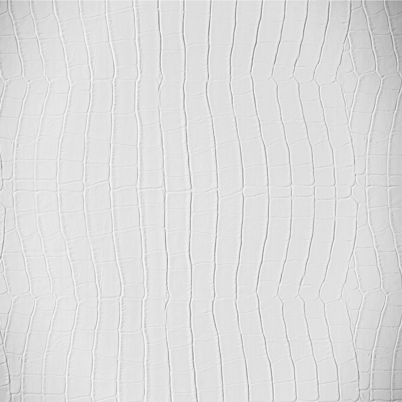 Textured vinyl rug in white crocodile skin - TenStickers
