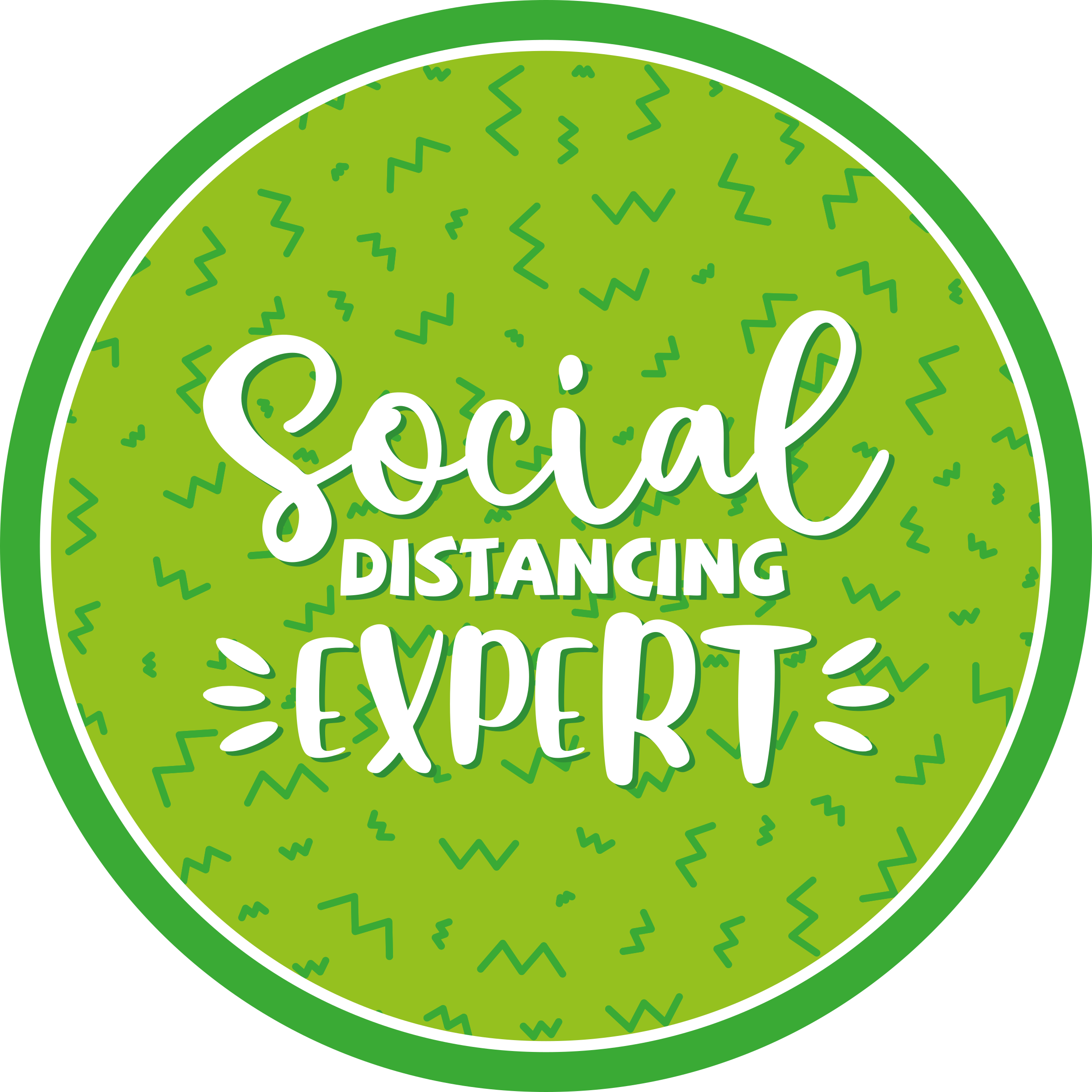 SOCIAL DISTANCING EXPERT world map vinyl rug - TenStickers