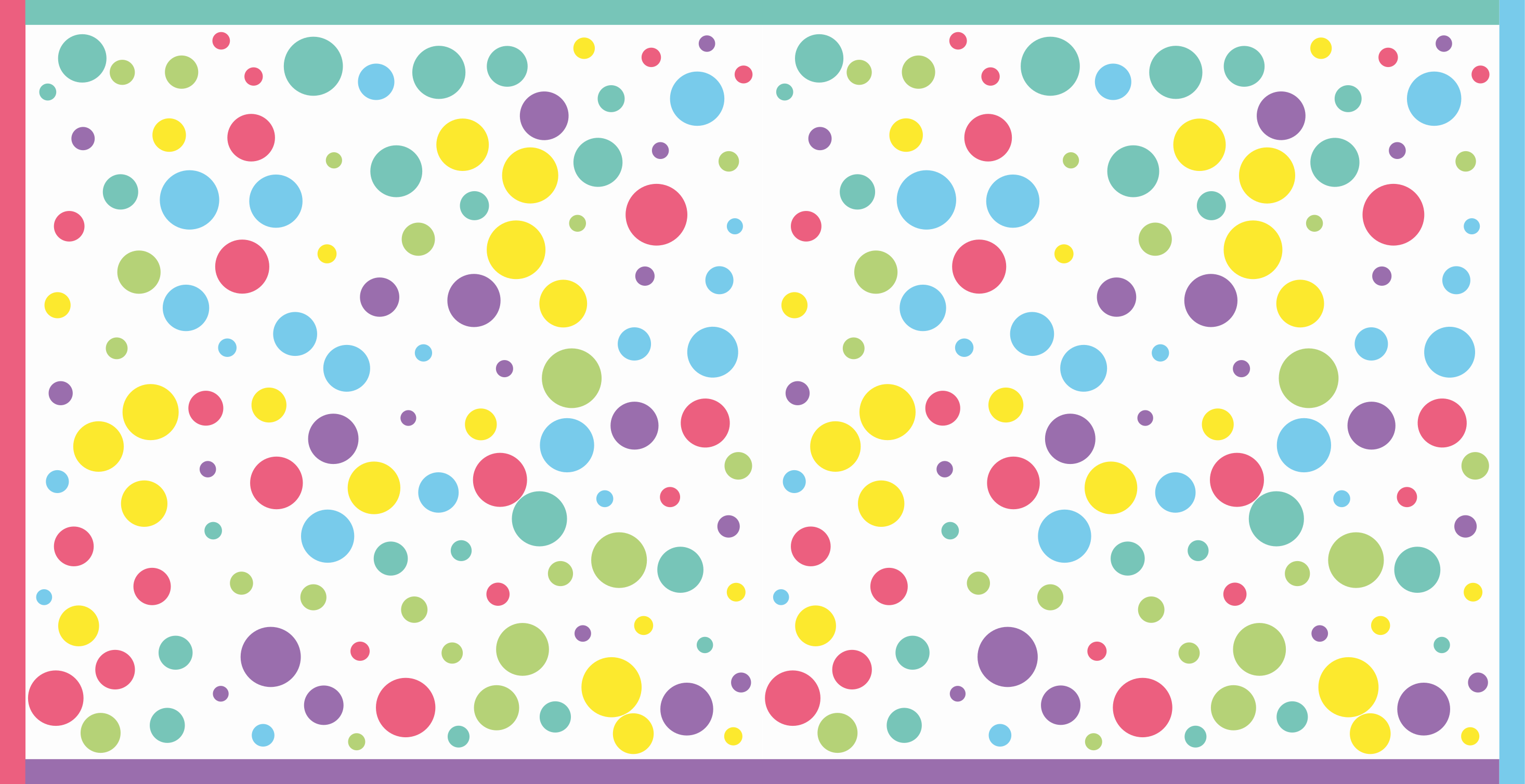 Colorful Playful Dots kids vinyl rug - TenStickers