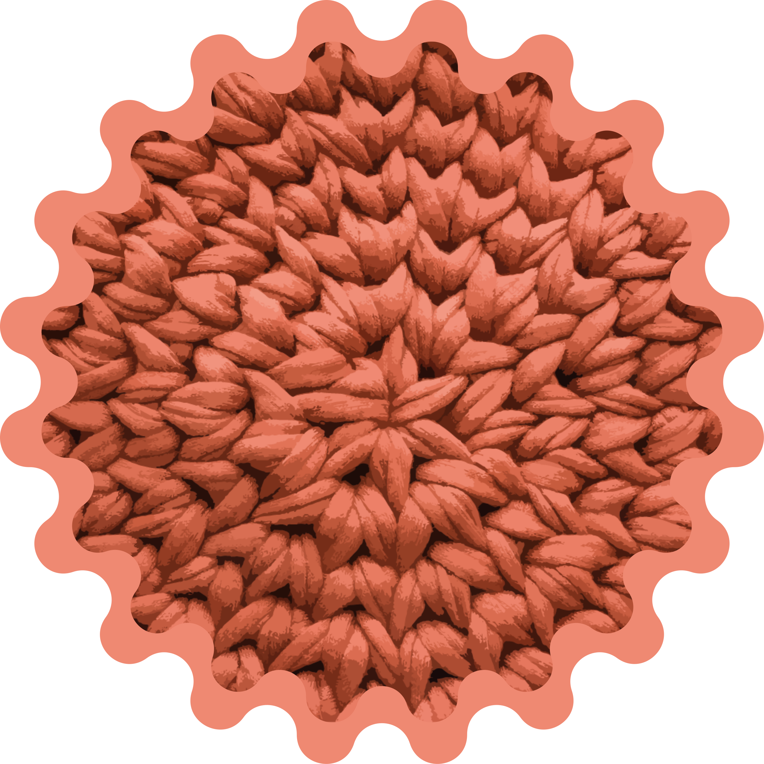 Leaf Motif nature vinyl rug - TenStickers