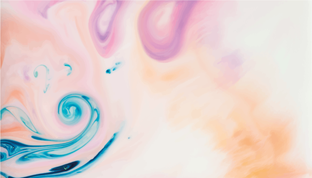 Colorful fluid swirl marble vinyl rug - TenStickers