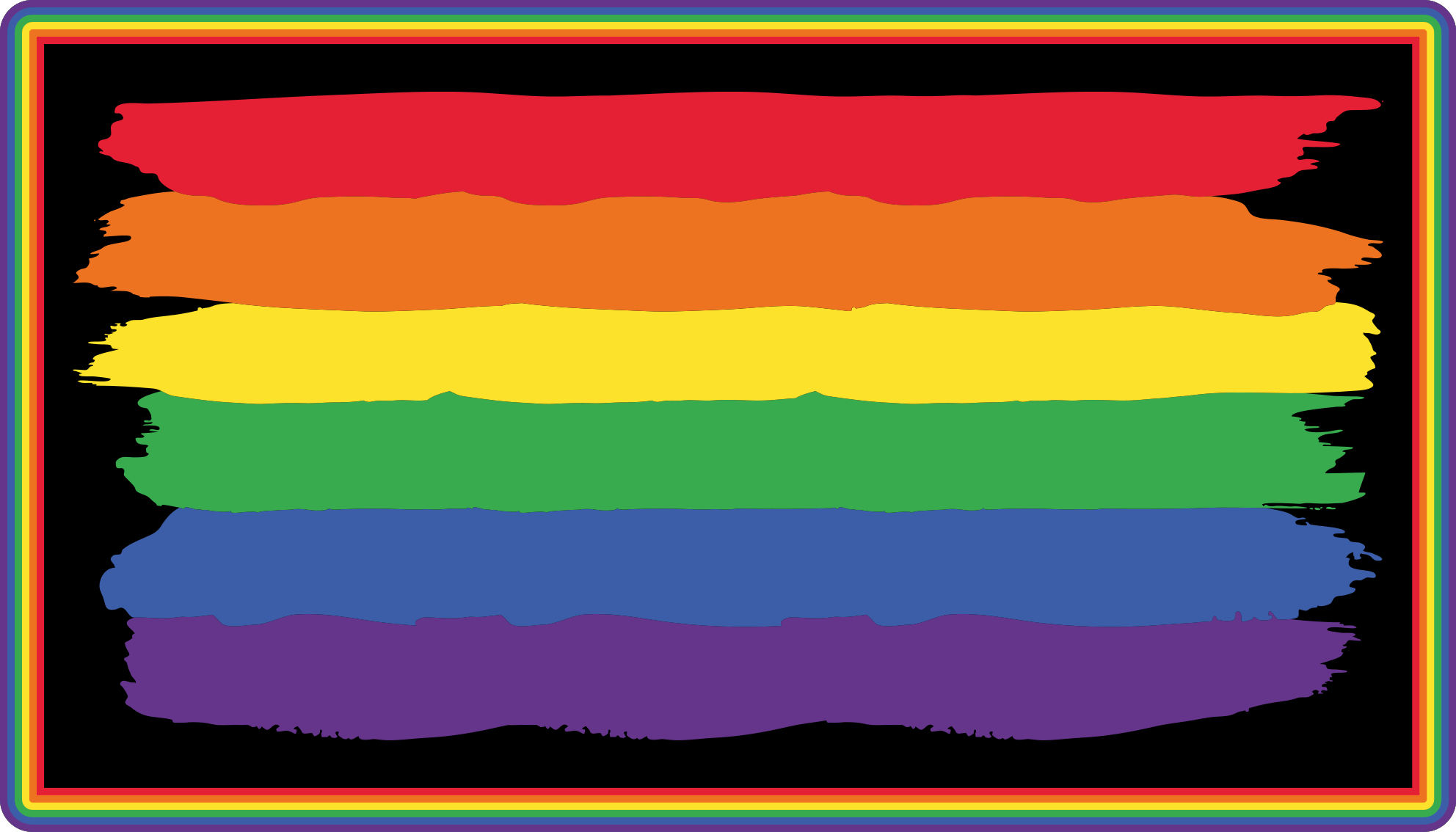 Watercolor pride day flag modern rug - TenStickers