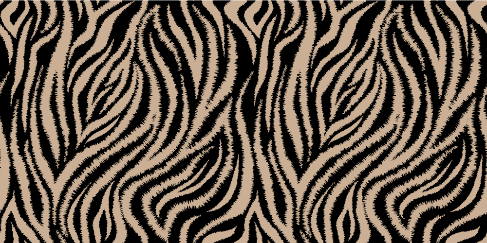 Animal print vinyl rug with zebra stripes - TenStickers