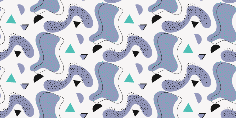 Abstract Shapes Motif minimal vinyl rug - TenStickers