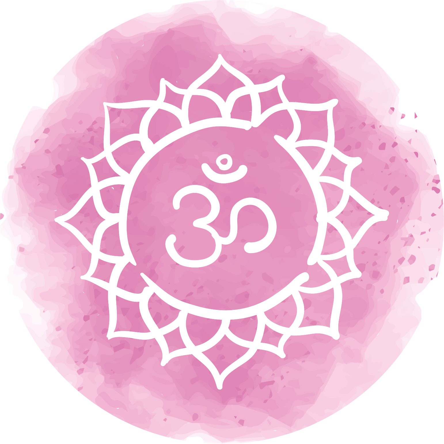 Beautiful crown chakra symbol ethnic rug - TenStickers