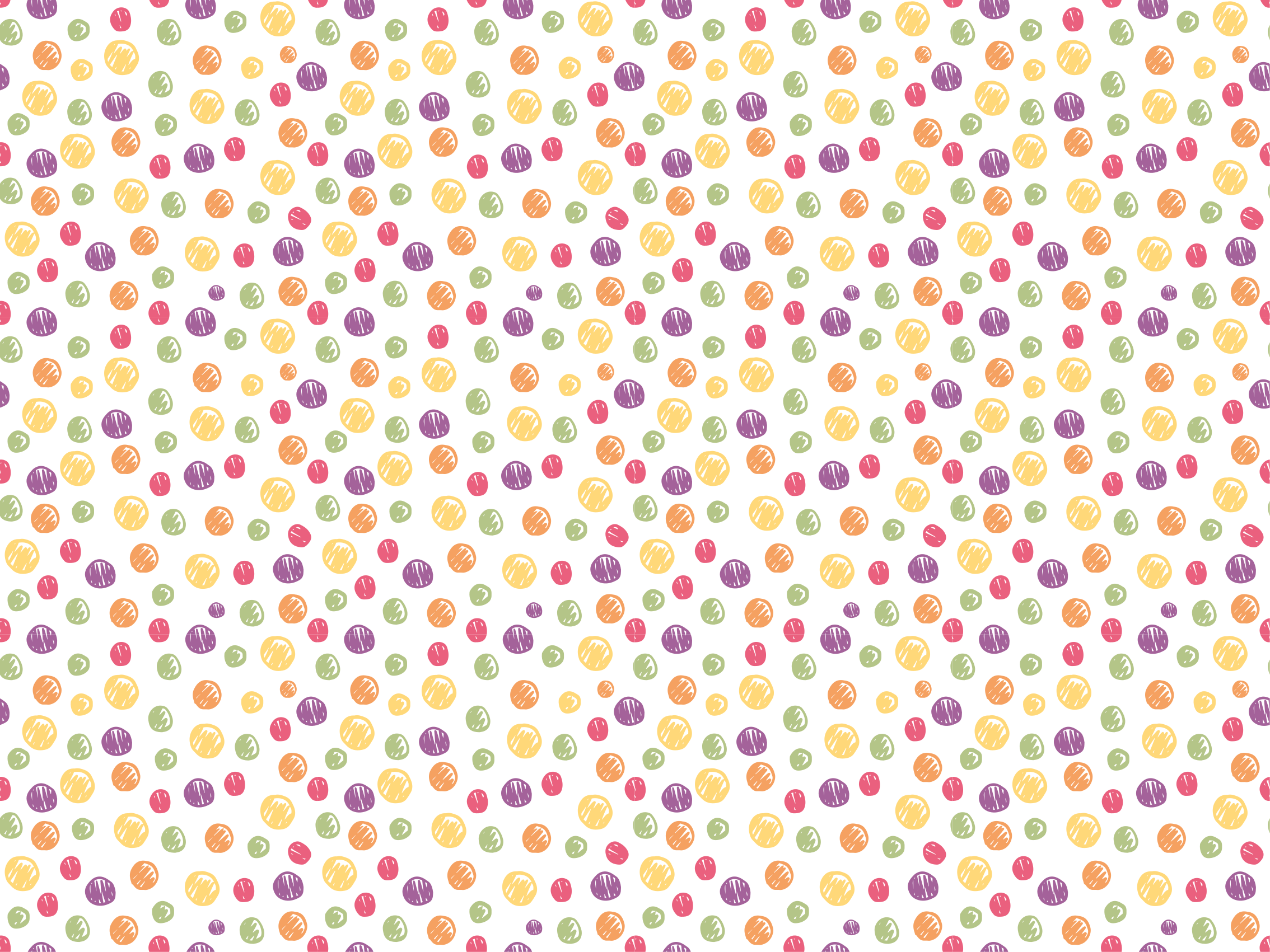 Colorful Polka Dots kids vinyl rug - TenStickers